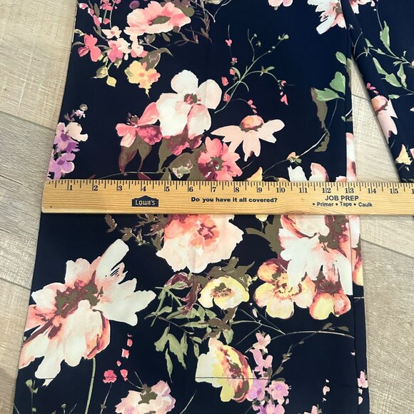 NY&C WOMENS FLORAL WIDE LEG PANTS SIZE 16 PETITE 7TH AVENUE NEW - Picture 3 of 11